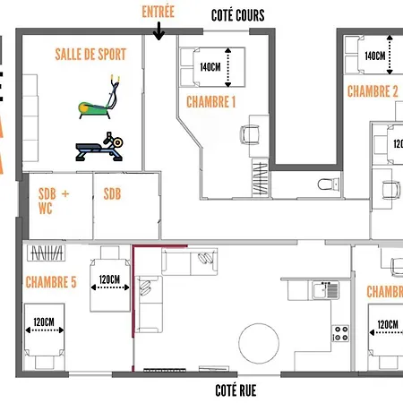 Le Terracotta Ideal Groupe Salle De Sport Parking Gratuit